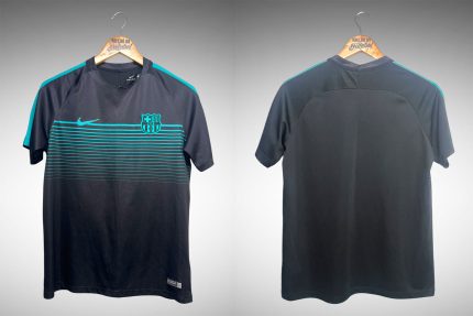 Barcelona 2016 Camisa de Pré Jogo Tam GG Infantil.