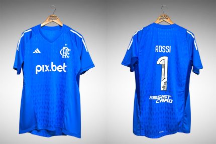Flamengo 2023 Camisa de Goleiro Tam GG Nº1 Rossi.