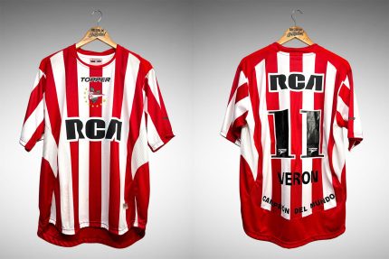 Estudiantes de La Plata 2008 Primeira Camisa Tam GG Nº 11 Veron.
