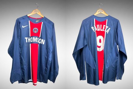 Paris Saint-Germain 2005 Primeira Camisa Tam G Nº 9 Pauleta Mangas Longas.