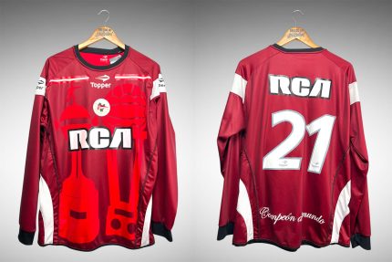 Estudiantes de La Plata 2009 Camisa de Goleiro Tam GG Nº 21 Mangas Longas.