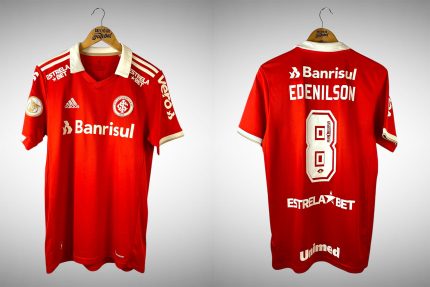 Internacional 2022 Primeira Camisa Tam M Nº 8 Edenilson.