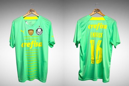 Palmeiras 2022 Terceira Camisa Tam G Nº 16 Endrick.