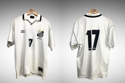 Santos 2000 Primeira Camisa Tam M Nº 17.