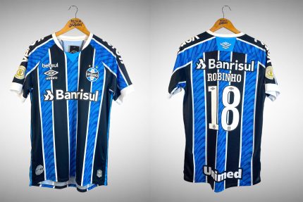 Grêmio 2020 Primeira Camisa Tam M Nº 18 Robinho.
