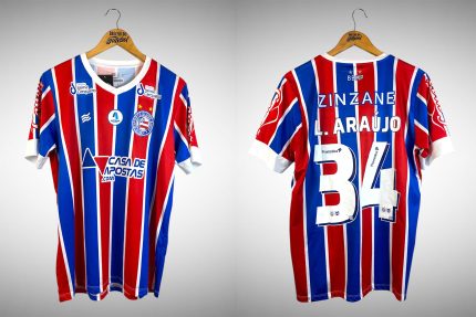 Bahia 2021 Segunda Camisa Tam G Nº 34 L. Aaraújo.