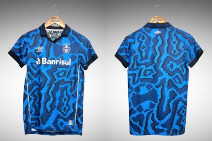 Grêmio 2021 Terceira Camisa Tam 14 Infantil.
