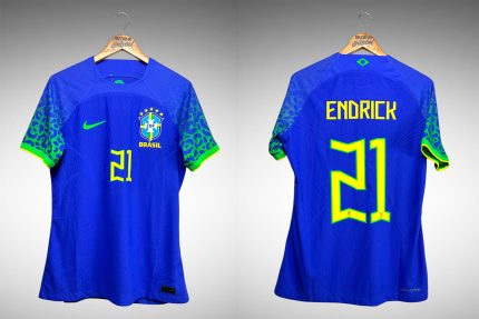 Brasil 2022 Segunda Camisa Tam G Nº 21 Endrick.