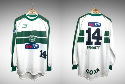 Coritiba 2001 Primeira Camisa Tam G Nº 14 Mangas Longas.