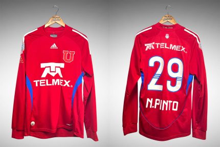 Universidad de Chile 2010 Segunda Camisa Tam M Nº 29 N. Pinto Mangas Longas.