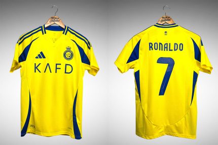 Al Nassr 2024 Primeira Camisa Tam P Nº 7 Ronaldo.