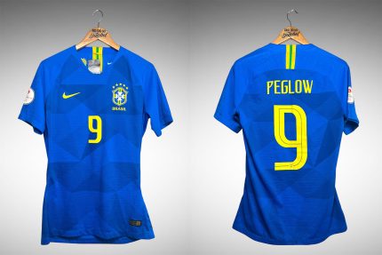Brasil 2018 Segunda Camisa Tam M Nº 9 Peglow.
