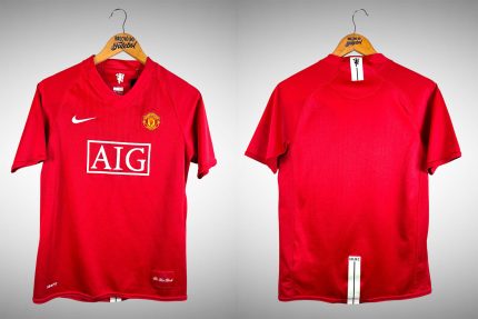 Manchester United 2008 Primeira Camisa Tam GG Infantil.