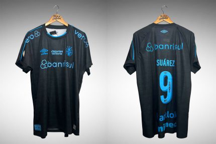 Grêmio 2023 Terceira Camisa Tam GG Nº 9 Suárez.