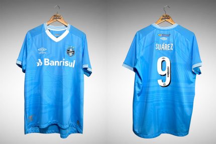Grêmio 2022 Terceira Camisa Tam GG Nº 9 Suárez.