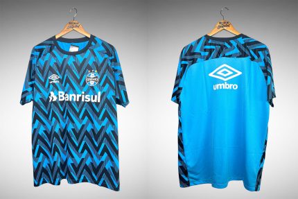 Grêmio 2021 Camisa de Aquecimento Tam GG.