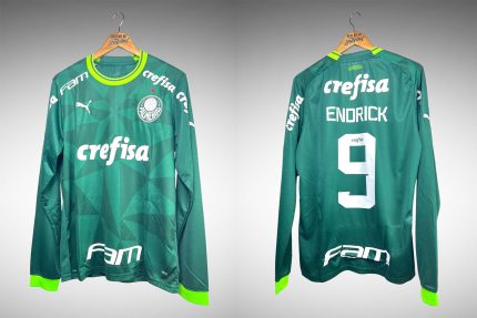 Palmeiras 2023 Primeira Camisa Tam G Nº 9 Endrick Mangas Longas.