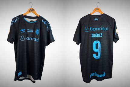 Grêmio 2023 Terceira Camisa Tam GG Nº 9 Suárez.