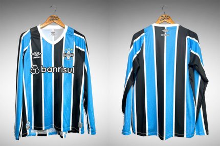 Grêmio 2024 Primeira Camisa Tam M Mangas Longas.