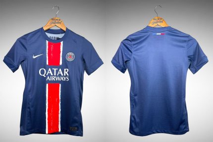 Paris Saint-Germain 2024 Primeira Camisa Tam M Infantil.