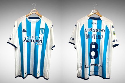 Racing 2023 Primeira Camisa Tam G Nº 8 Quintero.