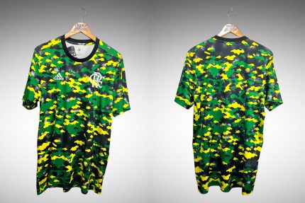 Flamengo 2021 Camisa de Aquecimento Tam GG.