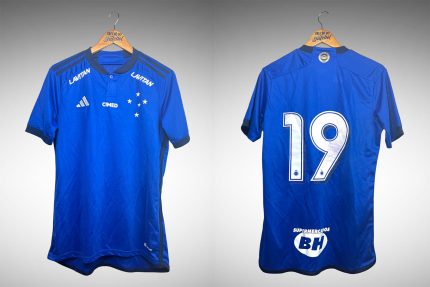 Cruzeiro 2023 Primeira Camisa Tam M Nº 19.