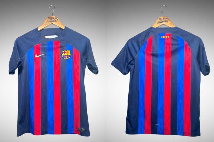 Barcelona 2022 Primeira Camisa Tam GG Infantil.