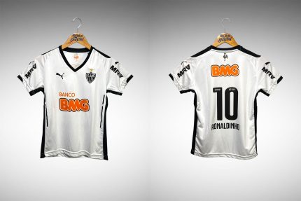 Atlético Mineiro 2014 Segunda Camisa Tam P Infantil Nº10 Ronaldinho.