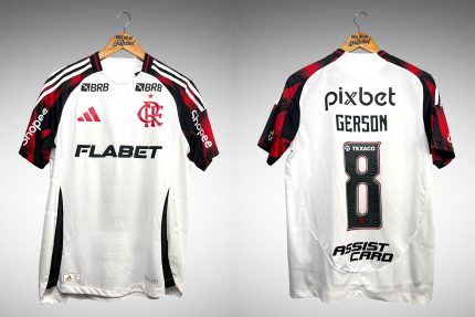 Flamengo 2025 Segunda Camisa Tam M Nº 8 Gerson.