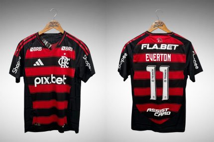 Flamengo 2025 Primeira Camisa Tam P Nº11 Everton.