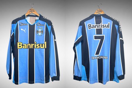 Grêmio 2010 Primeira Camisa Tam G Nº 7 Mangas Longas.