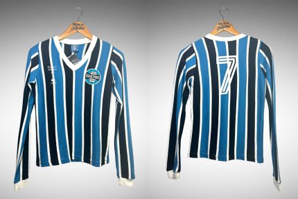 Grêmio 1983 Primeira Camisa Retrô Tam M Feminino Nº 7 Mangas Longas.