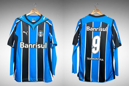 Grêmio 2009 Primeira Camisa Tam G Nº 9 Mangas Longas.