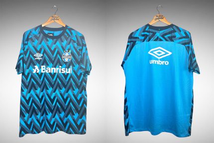 Grêmio 2021 Camisa de Aquecimento Tam GG.