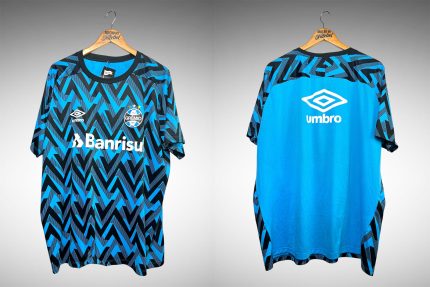 Grêmio 2021 Camisa de Aquecimento Tam 3G.