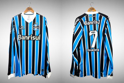 Grêmio 2013 Primeira Camisa Tam 5G Nº 7 Mangas Longas.