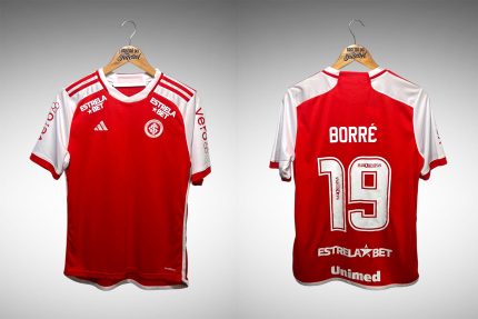 Internacional 2024 Primeira Camisa Tam 16 anos Nº19 Borré.