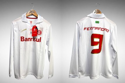 Internacional 2006 Segunda Camisa Mundial Retrô Tam M Nº 9 Fernandão Mangas Longas.